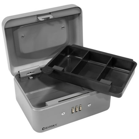 Barska - Cash Box with Combination Lock - Black