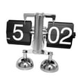 thumbnail image 3 of deevoka Auto Flip Clock Creative Automatic Page Turning Clock for Hotel Office Decor feet black, 3 of 9