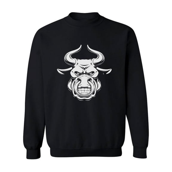 A Ferocious Bull Sweatshirt Men -Image by Shutterstock, Male 5X-Large