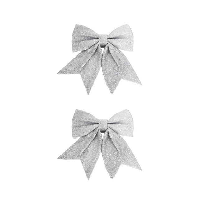 Lipstore 2 Pieces Christmas Tree Bow Xmas Tree Decor for Backyard Indoor Outdoor Tree