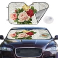 thumbnail image 2 of Balery Vintage Bike Flower Butterfly Print Car Windshield Sun Shade,Windshield Sunshade for Car Pickup Truck SUV Accessories-Medium, 2 of 7