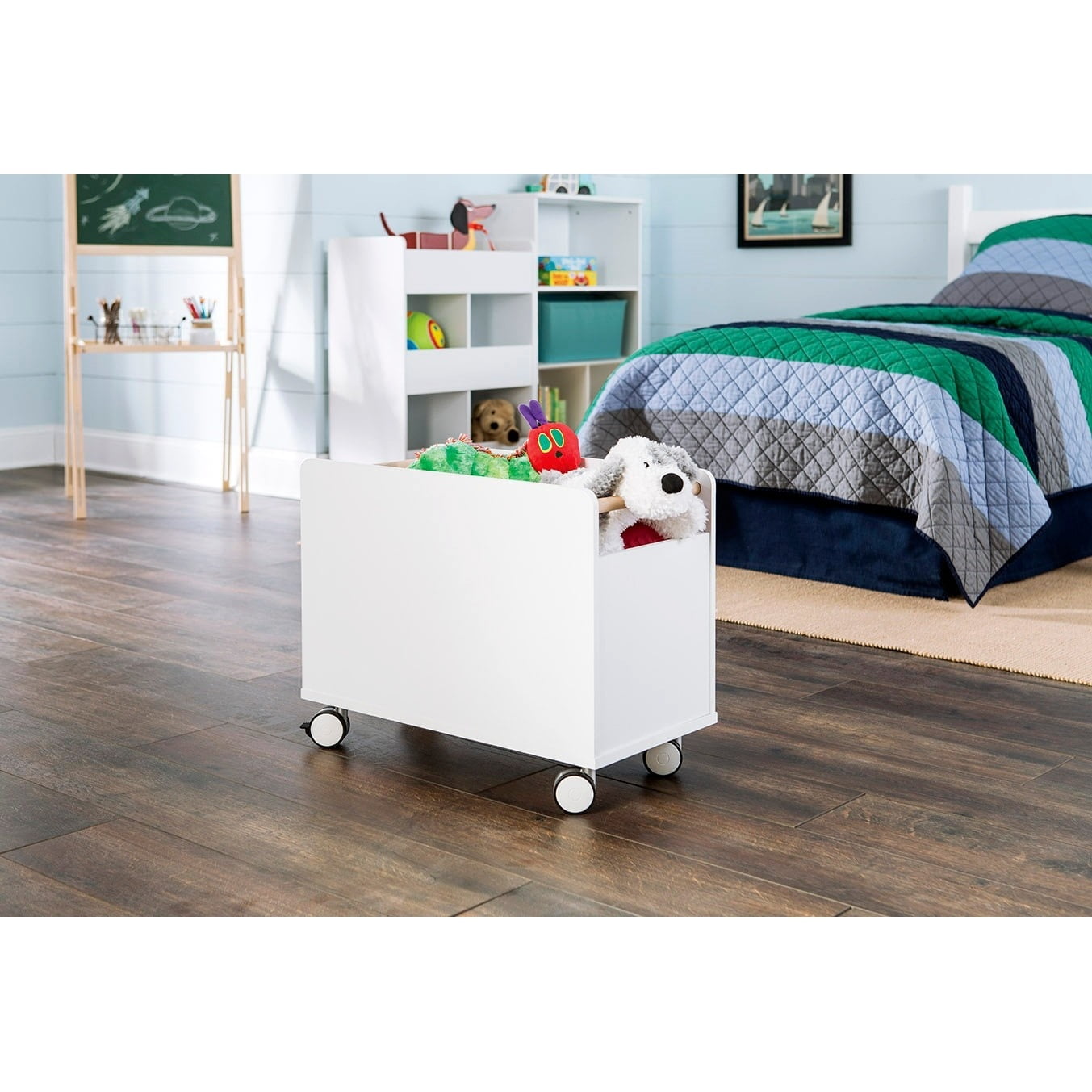 ClosetMaid KidSpace White Toy Chest with Wheels