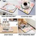thumbnail image 5 of Coffee Bar Mat Rubber Dish Drying Mat For Kitchen Counter Coffee Mat for Home Bar Gift Kitchen Mat Coffee Bar Accessories Decorative Coffee Shop Chocolate Dish Drying Pad 16"X 18", 5 of 6