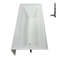 thumbnail image 6 of Streamline NAL-5500-WH 60 in. x 30 in. Acrylic Right-Hand Drain Alcove Bathtub in Glossy White With External Drain in Glossy White, 6 of 10