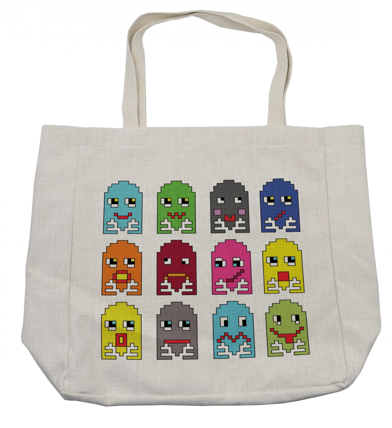 90s Shopping Bag, 90's Vintage Video Games Style Cartoon Showing Vary Emotions with Stroke Art Print, Eco-Friendly Reusable Bag for Groceries Beach and More, 90s Shopping Bag, 90's Vintage Video Games Style Cartoon Showing Vary Emotions with Stroke Art Print, Eco-Friendly Reusable Bag for Groceries Beach and More,