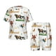 thumbnail image 1 of Balery Cute Farm Conjunto de Pijama Infantil de Manga Corta con Estampado – Ropa de Dormir de Algodón Suave-Large, 1 of 6