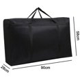 thumbnail image 5 of Bolsa De Almacenamiento De Edredón Grande Con Cremallera De 150 L, Bolsa De Almacenamiento De Ropa Plegable Con Asa Reforzada, Bolsa De Almacenamiento Debajo De La Cama Para Ropa De Cama, Manta, Tel, 5 of 5