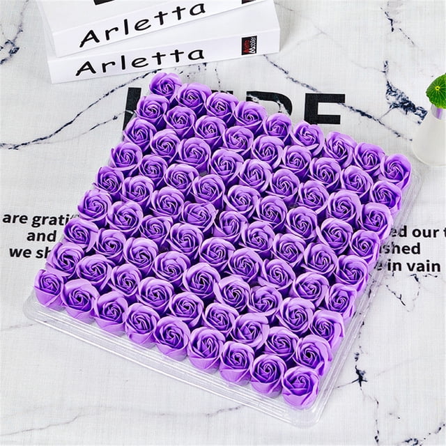 Limited Time Offer, Rose Soap Flower Head Three-layer Without Base Simulation Rose Eternal Flower