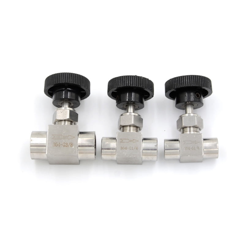 3pcs/Pack Brass Instrument Needle Valve 600 psi 1/4 3/8 NPT Female x Female 3/8 NPT 3pcs/Pack Brass Instrument Needle Valve 600 psi 1/4 3/8 NPT Female x Female 3/8 NPT