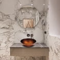 thumbnail image 3 of Aquaterior Récipient en Verre Trempé Évier Salle de Bain Motif Bol Rond Bassin, 3 of 9