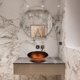 thumbnail image 3 of Aquaterior Tempered Glass Vessel Sink Bathroom Lavatory Round Bowl Pattern Basin, 3 of 9
