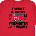 thumbnail image 4 of Inktastic I Want To Grow up To Be a Firefighter Like My Mommy Boys or Girls Long Sleeve Toddler T-Shirt, 4 of 5