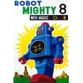 thumbnail image 2 of Retrobot 13x18 Black Ornate Wood Framed with Double Matting Museum Art Print Titled - Robot Mighty 8 with Magic Color, 2 of 4