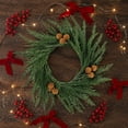 thumbnail image 6 of Qwtwty Christmas Wreath for Front Door, Farmhouse Artificial Winter Garlands for Wall Window Porch Home Indoor Outdoor Christmas Decoration, 6 of 8