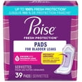 thumbnail image 1 of Poise Incontinence Pads for Women, 5 Drop, Maximum Absorbency, 1 of 7