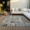thumbnail image 6 of Addison Rugs Chantille Indoor/Outdoor Transitional Abstract Gray Washable Rectangle Rug, 2'6" x 3'10", 6 of 6