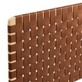 thumbnail image 4 of Pemberly Row Weave Wall-Mount Vegan Leather King Headboard in Natural Brown, 4 of 7