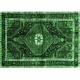 thumbnail image 1 of Ahgly Company Indoor Rectangle Persian Emerald Green Traditional Area Rugs, 4' x 6', 1 of 4