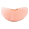thumbnail image 4 of Kogui Tutu Skirt Girls Layered Tulle Tutu Skirt Toddler Girl Skirt with Linging Hairbow 4T 7T (Orange,4-7 Years), 4 of 4