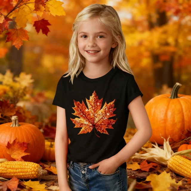 hengsof Basic Short Sleeve Graphic T-shirts for Toddlers and Children