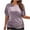 Purple, variant on Women Summer Tops V Neck Tshirts Shirts Graphic Funny Sayings Slim Fit Tees for Women
