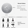 thumbnail image 4 of Kit Gobos ZALUNERO de 16 piezas redondas de metal de 66 mm para Godox Spotlight, 4 of 9