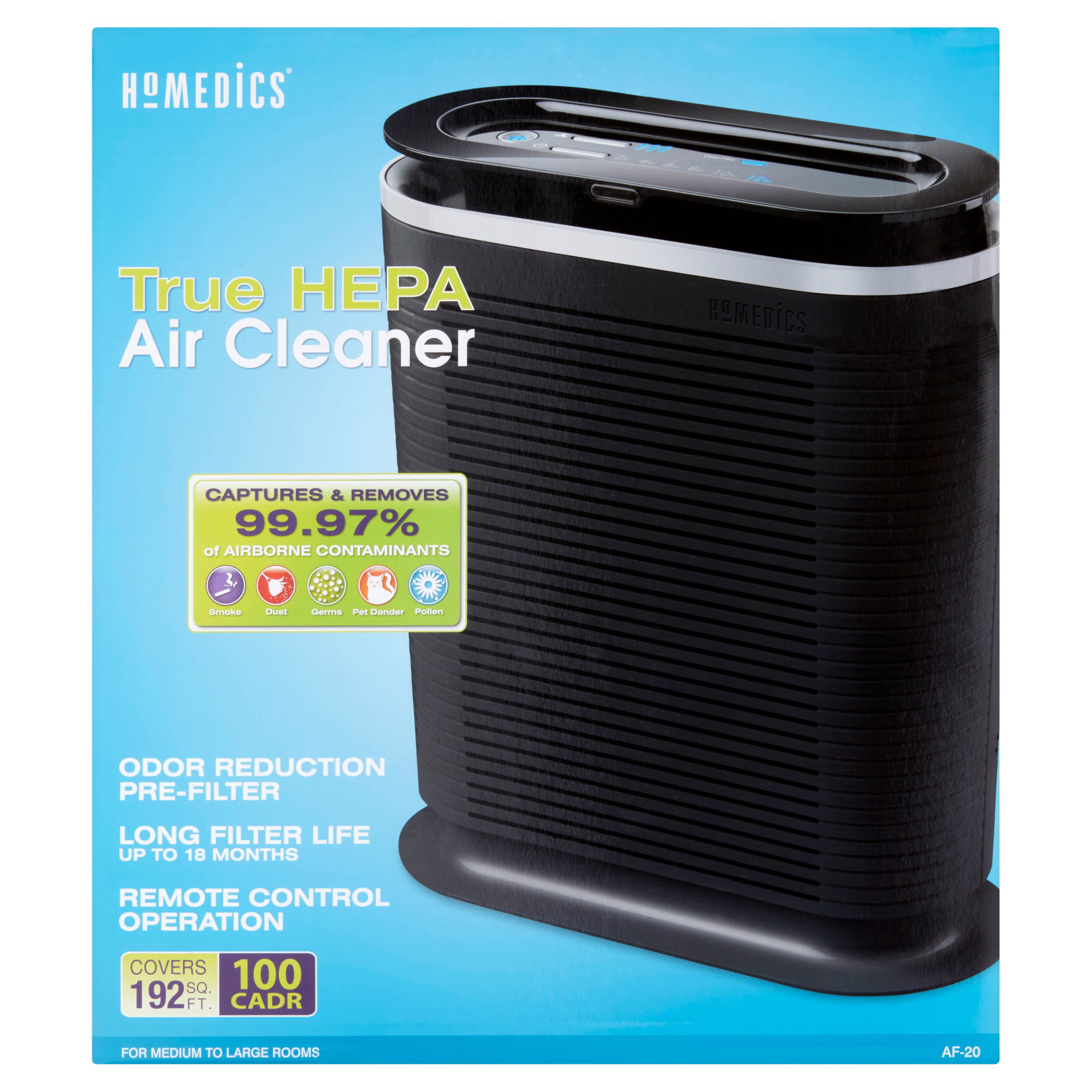 HoMedics True HEPA Air Cleaner - Walmart.com