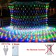 thumbnail image 3 of Guirnalda de luces LED de malla navideña de 3 m, 6 m, 12 m y 18 m, cortina de hadas para exteriores, resistente al agua, para fiestas, jardines, decoración de bodas, 3 of 5