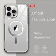 thumbnail image 3 of Plating Soft Rubber Frame Magnetic Phone Case For iPhone 12 13 11 15 14 Pro Max Plus Lens Protection Magsafe Wireless Charging, 3 of 5