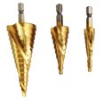 thumbnail image 5 of Broca helicoidal escalonada Juego de brocas de 4 mm a 12 mm / 20 mm / 32 mm Madera Metal Plástico Or Irfora Juego de brocas de paso, 5 of 5