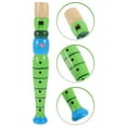 thumbnail image 2 of 6-Hole Wooden Children Flute Beginner Descant Recorder Music Playing Wind Instruments (Random Style), 2 of 8