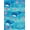 Blue Multicolor, Pattern 1, variant on Design&I 8'x10' Washable Area Rug Extra Large Skid-Resistant Low Profile Ocean Whale Octopus Starfish Cartoon Animals Under Classroom Flowing Dynamic for Living Room, Family
