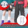 thumbnail image 3 of 6 Pairs Of Yacht & Smith EXTRA THICK Slouch Socks for Women, Extra Heavy Slouchy Ladies Cotton Crew Boot Socks, 3 of 3