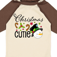 thumbnail image 4 of Inktastic Christmas Cutie snowman Boys or Girls Long Sleeve Baby Bodysuit, 4 of 5