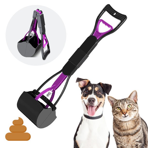 KKL NonBreakable Pet Pooper Scooper for Dogs and Cats with Long Handle