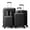 Black, variant on Ktaxon 4-Piece Luggage Set Hardshell Lightweight ABS Carry On Suitcase 360° Spinner Wheels Black