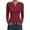 Wine, variant on hotojiny Women's Fall Long Sleeve Henley T Shirts Soft Stretch Ribbed Button up Plain Basic Tee Slim Fitted Layering Tops(White,X-Large)