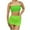 Green, variant on WCMZJ Women's 3 Piece Bathing Suits Tube Top and Bikini Bottoms Bikini Set with Cover Up Skirts Black L