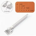 thumbnail image 3 of ABPETE Sharp Leather Pricking Iron Diamond Chisel Polished Prongs Leather Hole Punch Stitching Tools (3.0mm-1 Teeth), 3 of 7