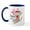 White/Navy Inside, variant on CafePress - Breast Cancer Chemo Sock Monkey Mug - 11 oz Ceramic Mug - Novelty Coffee Tea Cup