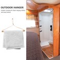 thumbnail image 3 of PENIKOKO Sturdy Wooden Camping Clothes Hanger Chocolate Color Practical Closet Clothes Storage, 3 of 8
