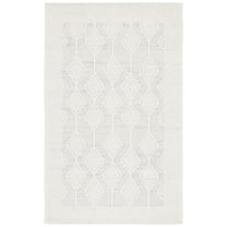 SAFAVIEH Marbella Sharalyn Bordered Area Rug, Ivory/Blue, 4' x 6'
