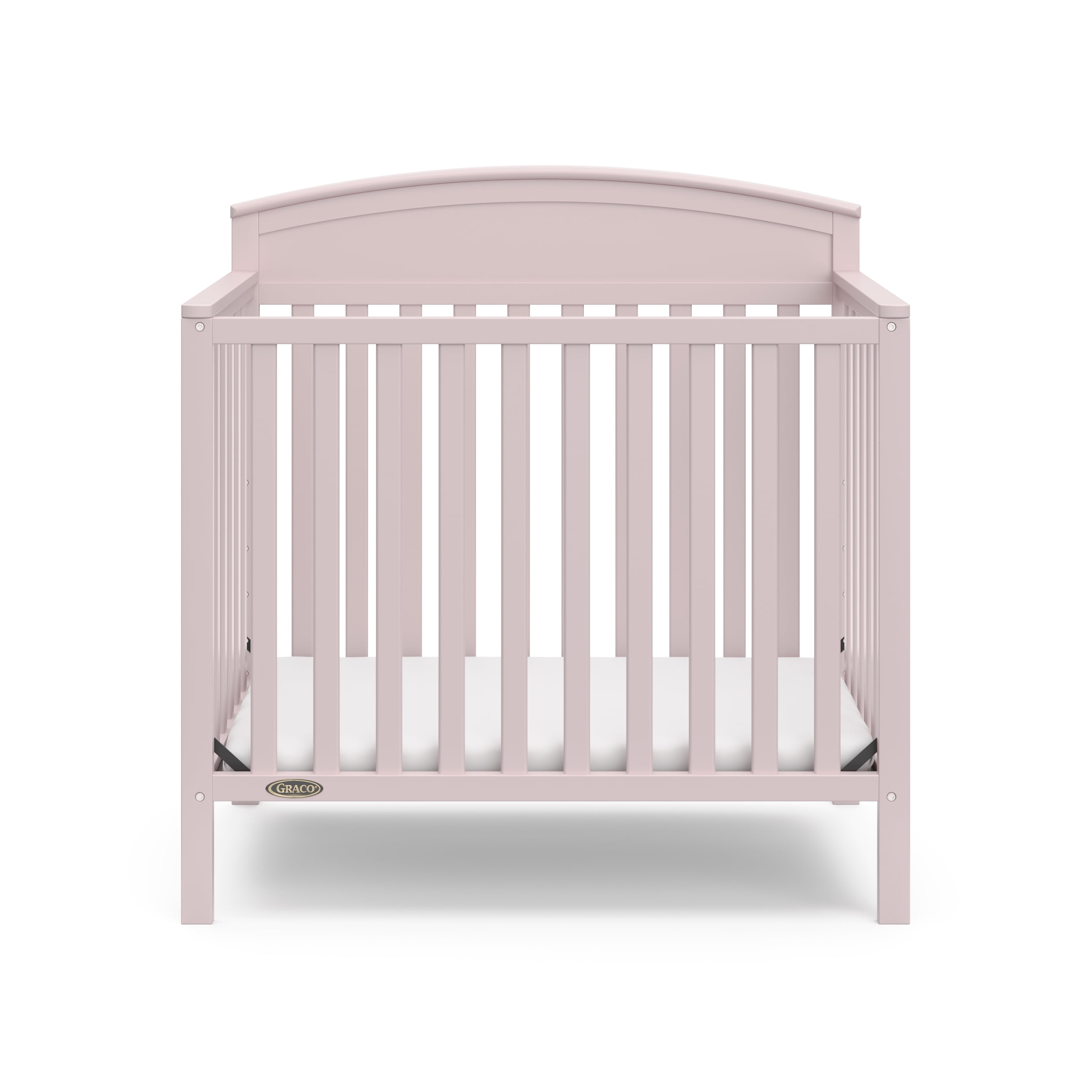 Graco Benton 4-In-1 Convertible Mini Baby Crib, Blush