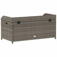 thumbnail image 5 of vidaXL Patio Storage Bench Outdoor Garden Cushion Box Furniture Poly Rattan, 5 of 10