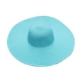 thumbnail image 2 of Aligament Summer Hats for Women Wide Bongrace Women Straw Beach Hat Little Girl Sun Cap Foldable Ladies Hats Woman Hats, Blue, 2 of 3