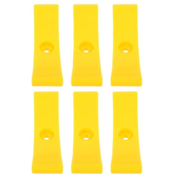 TITINICE 6-Piece Yellow Plastic Dumbbell Holder Rack for Home Gym Fitness Equipment Storage