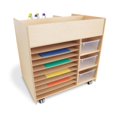 thumbnail image 2 of Whitney Brothers WB1758 Mobile Deluxe Art Supply Cart, Natural UV, 2 of 6