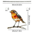thumbnail image 3 of Xihbxyly Colgante Atrapapájaros Ángel, Decoración de Ventana Acrílica 2D, Diseño Inspirado En La Naturaleza, Versátil para Colgar En Interiores y Exteriores, Decoración para Balcón y Jardín, Un Regal, 3 of 6