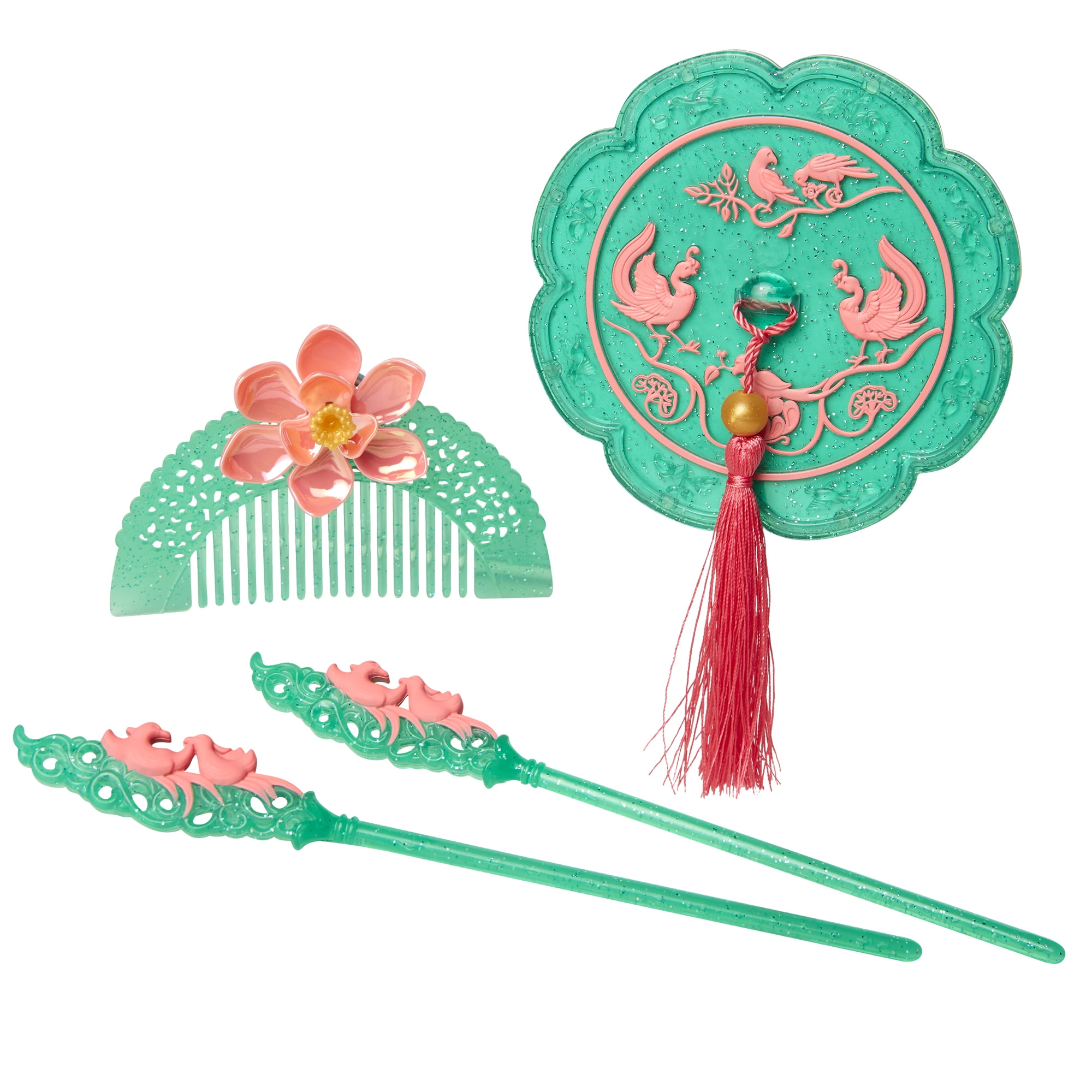 Disney Mulan Hair Accessory Set, Role Play Hair Accessory Pieces