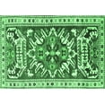 thumbnail image 1 of Ahgly Company Indoor Rectangle Persian Emerald Green Traditional Area Rugs, 2' x 5', 1 of 4